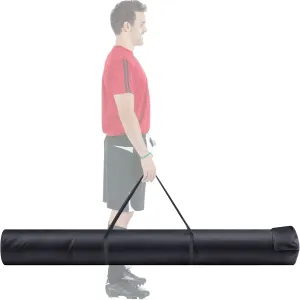 Corner Flag Storage Bag for Coaching Stick Agility Poles Carry Bag Black Oxford Slalom Pole Bag Agile Rod Bag Guard Flag Storage Bag Field Hockey Lacrosse Bag Effortless Bag for 16 Poles 6ft x 7Inch