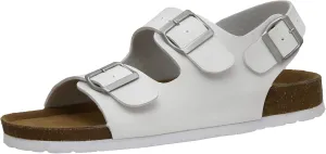 CUSHIONAIRE Men's Leland Cork footbed Sandal with  Comfort