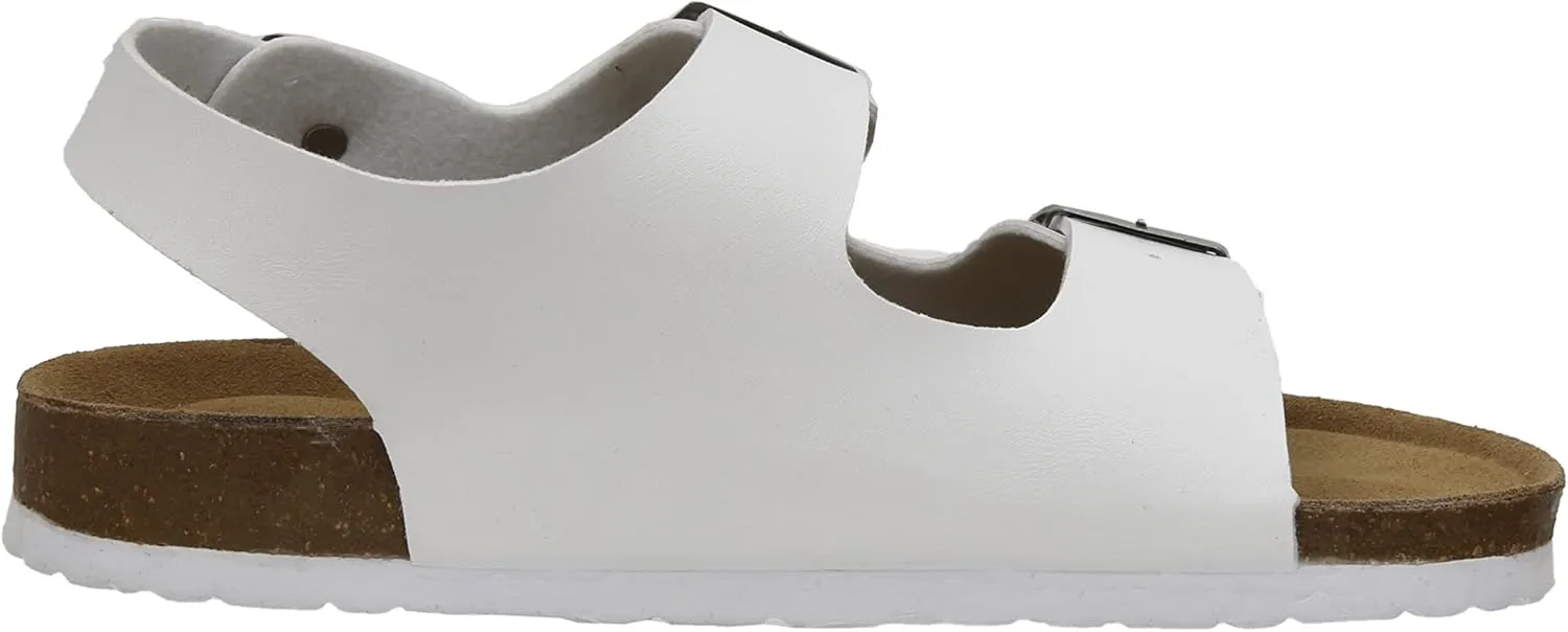CUSHIONAIRE Men's Leland Cork footbed Sandal with  Comfort