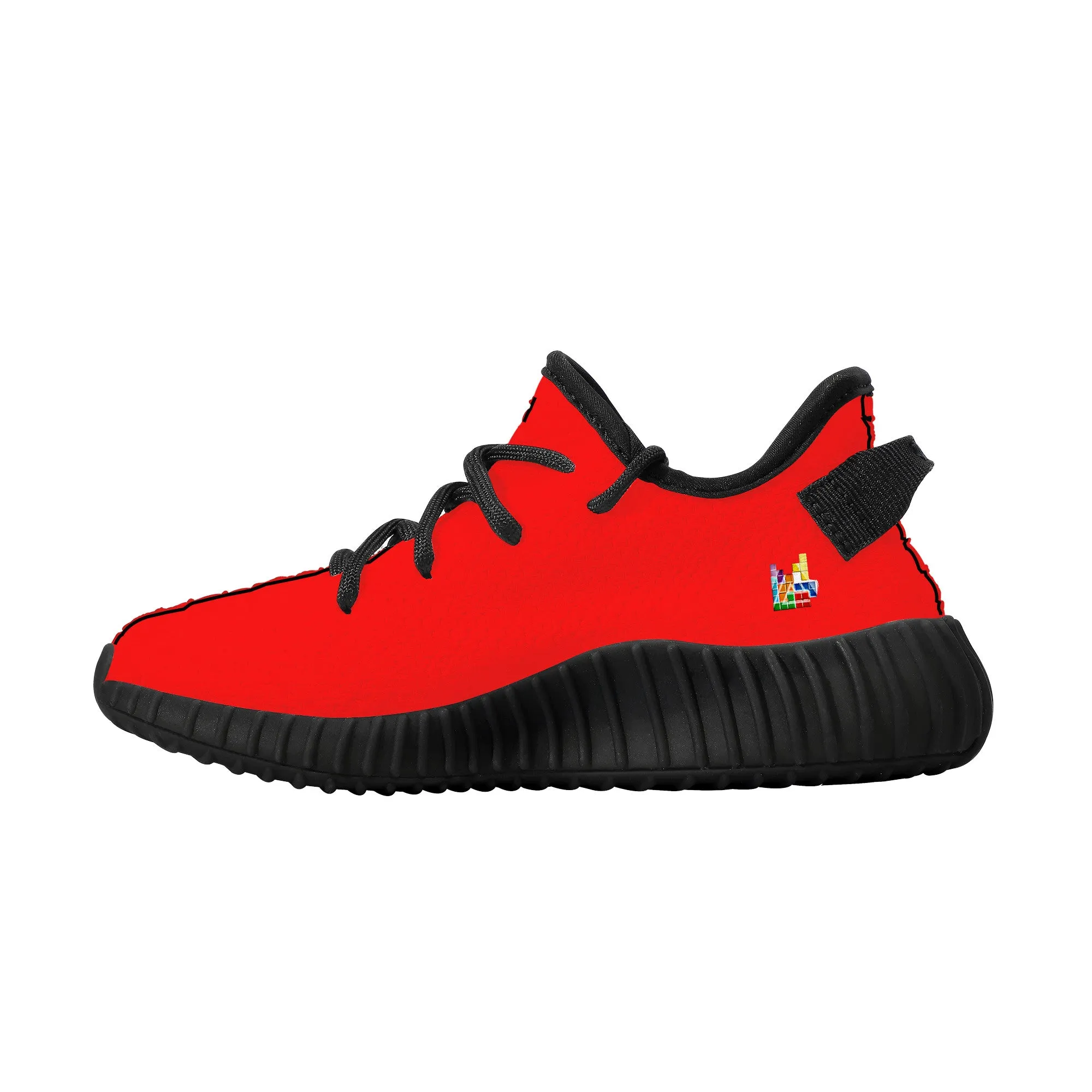 D18 Kids Mesh Knit Sneaker - Black
