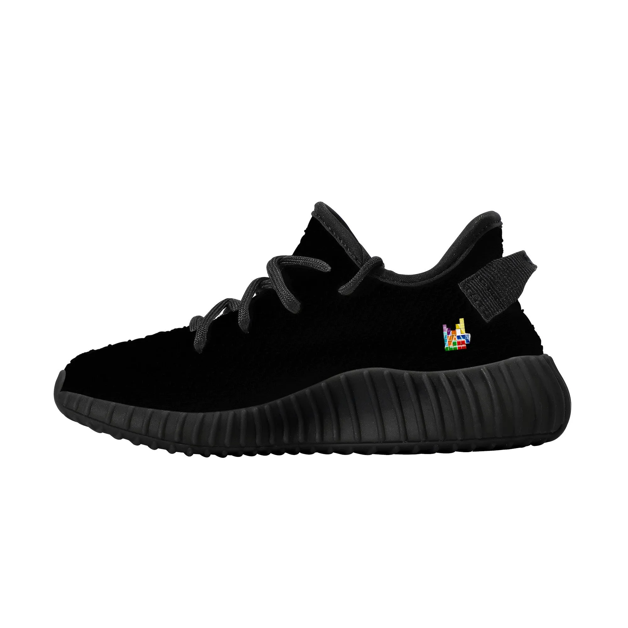 D18 Kids Mesh Knit Sneaker - Black