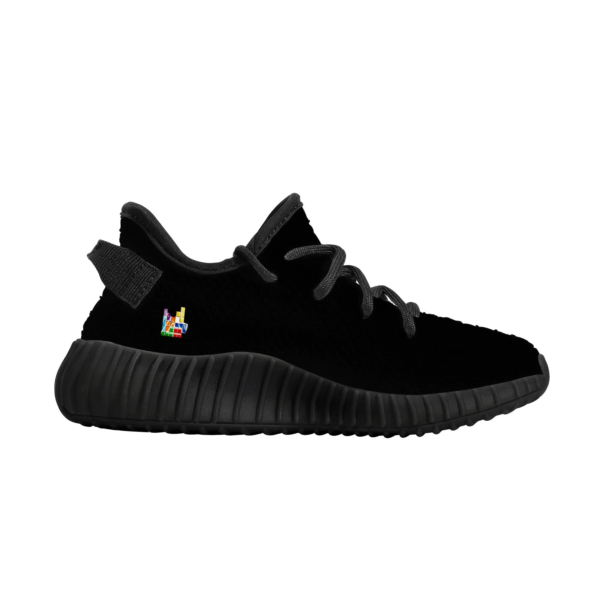 D18 Kids Mesh Knit Sneaker - Black