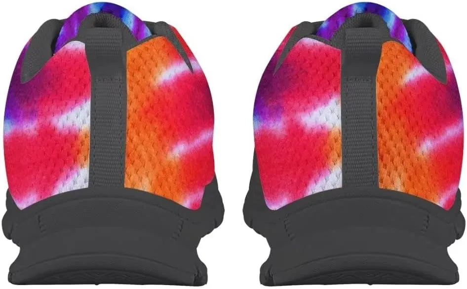 Dellukee Boys Girls Fashion Sneakers Kids Orange/Yellow/Blue/Black Solid Color Polka Dot Walking Running Shoes