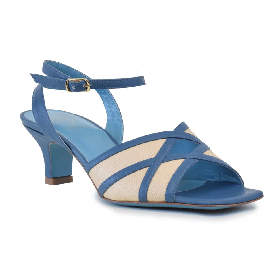 DONNIE in Oltremare/Naturale Raffia