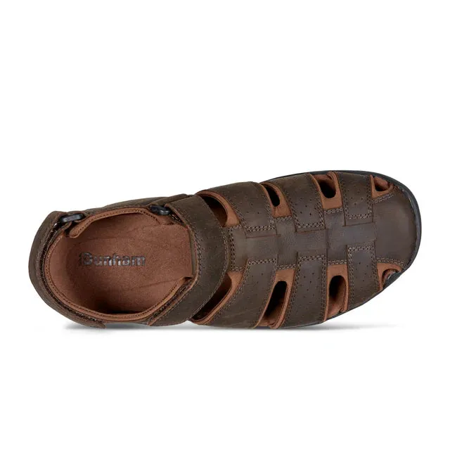 Dunham Men's Norwood Casual Fisherman Sandals Dark Brown