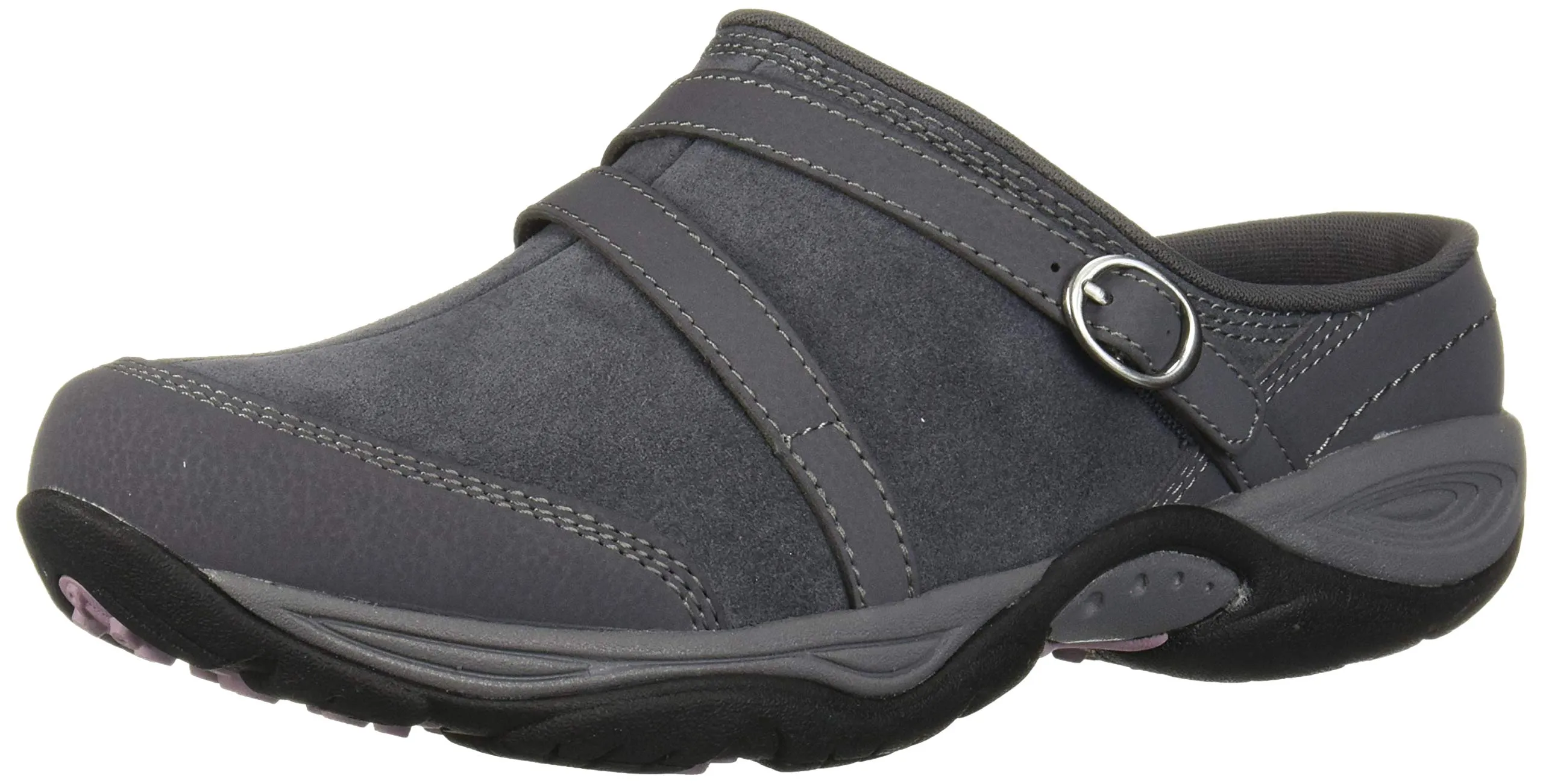 Easy Spirit Women's Equinox Mule, Grey Suede, 8