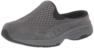 Easy Spirit Women's Traveltime Mule, Dark Grey Suede Multi, 8