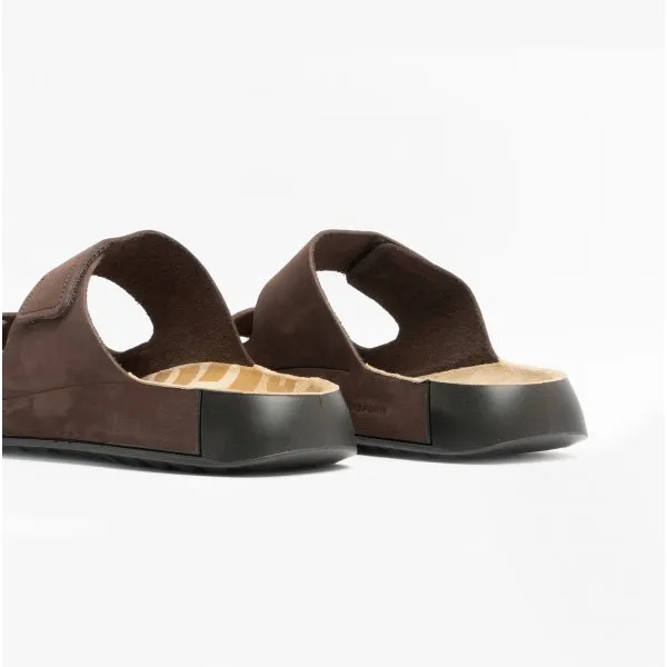 ECCO 2ND COZMO Mens Leather Mule Sandals Mocha