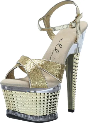 Ellie Shoes Women's 649-Disco Platform Sandal