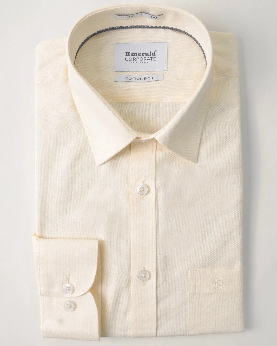 Emerald Corporate Royal Oxford Slim Fit-White Swan
