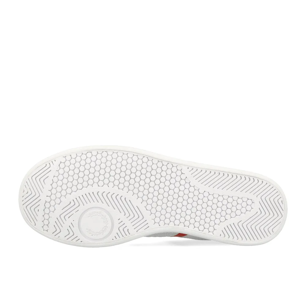 Fred Perry B721 Vulc Leather Mesh White