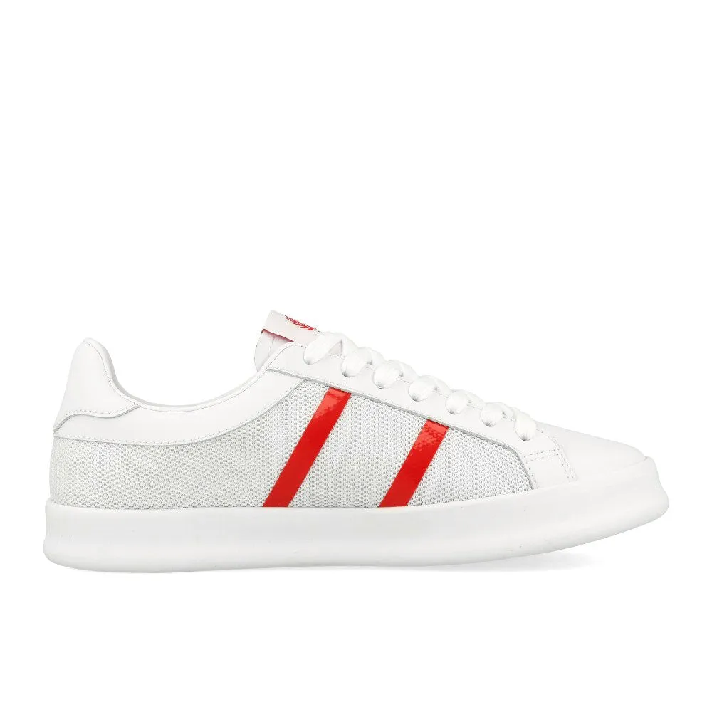 Fred Perry B721 Vulc Leather Mesh White