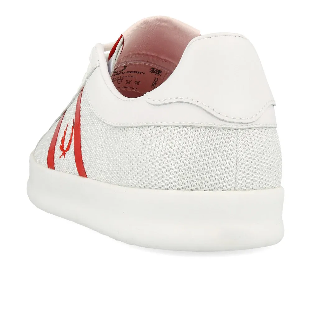 Fred Perry B721 Vulc Leather Mesh White