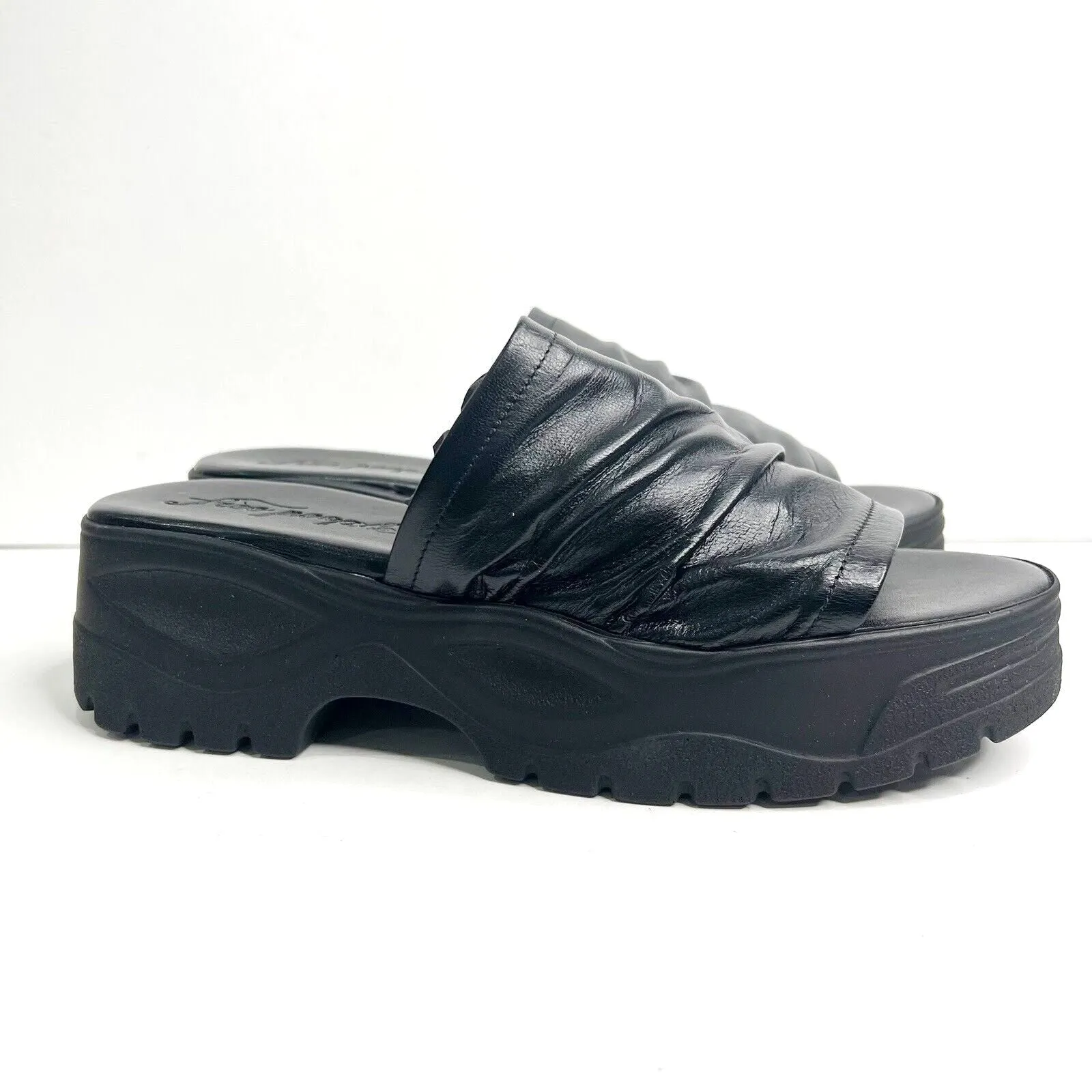 FREE PEOPLE LEATHER PLATFORM SANDALS