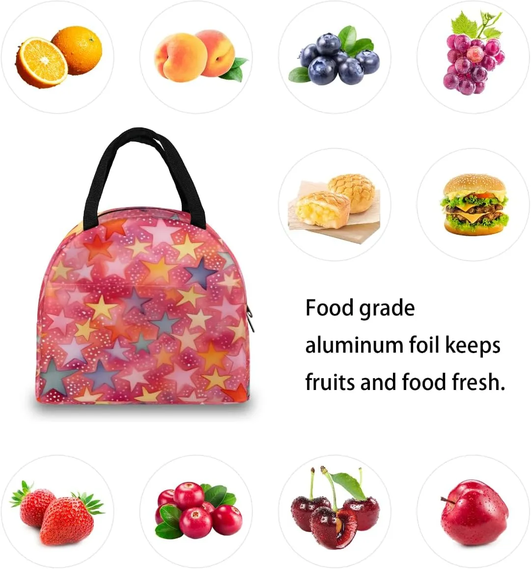 Funny Romance Lunch Tote Bag Reusable Insulated Bags Waterproof Adult Portable Meal Cooler Pack for Women Men Picnic Office Work Travel