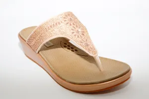 HEAVENLY FEET - Star Rose Gold Toe Post Sandal