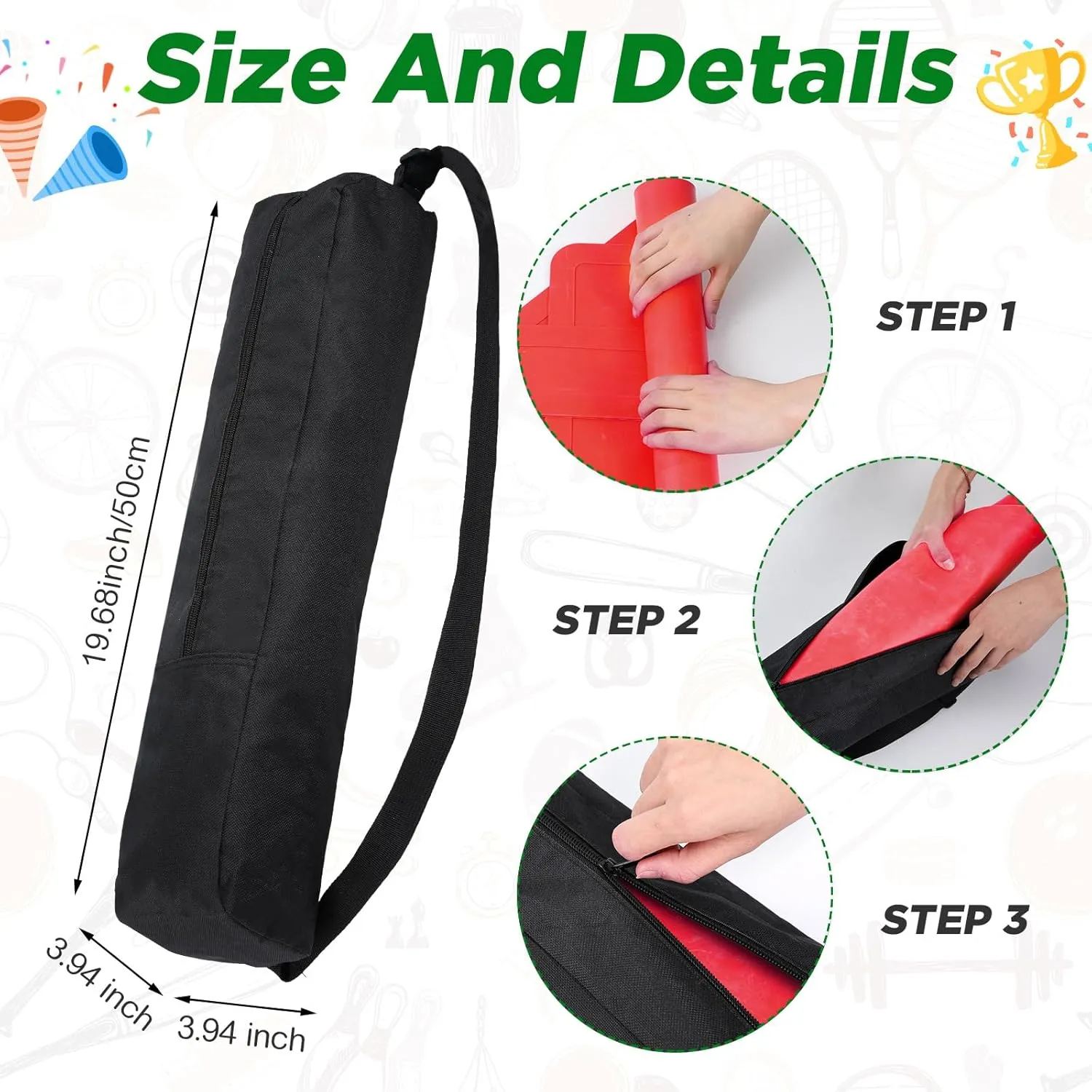 Hiboom 5 Pcs Baseball & Softball Base Set with Portable Carrying Bag 3 Throw Down Bases 1 Homeplate 1 Pitching Rubber for Kickball Softball Backyard Playground Practice Kids Adults