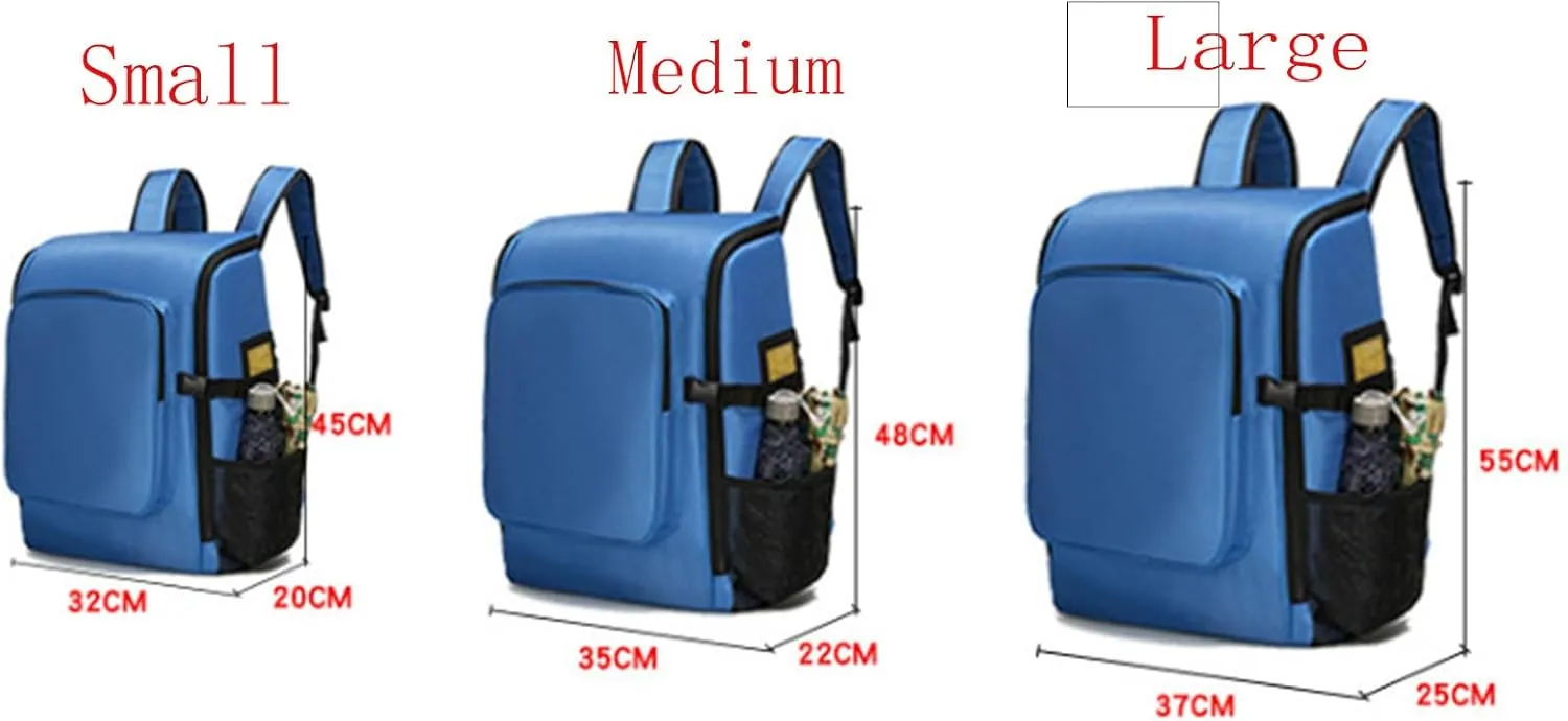IOCCIOBB First Aid Kit Bag, Empty Emergency First Aid Medical Backpacks Travel Rescue Bag,First Responder Storage Survival Trauma Emergency Backpack For Hiking Camping(A03,L)