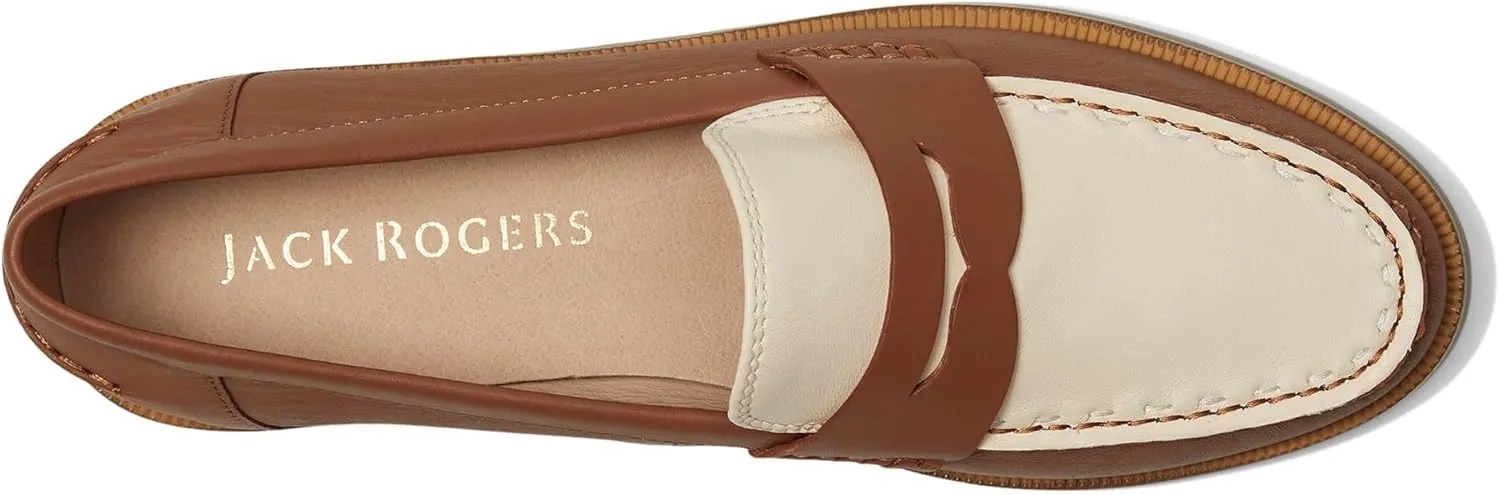 Jack Rogers Women's Tipson Penny Loafers-Leather