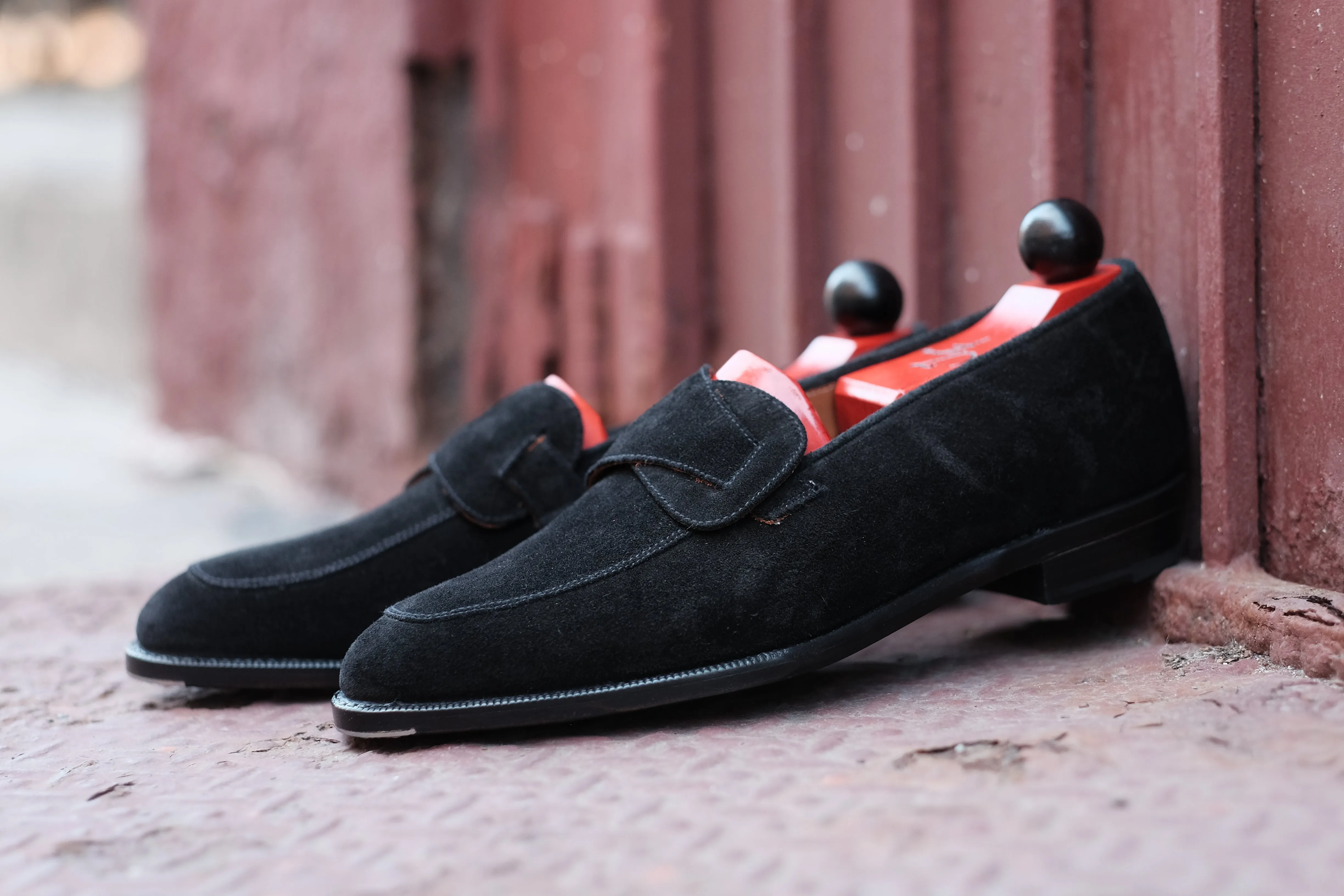 J.FitzPatrick Meridian - Black Suede Loafer