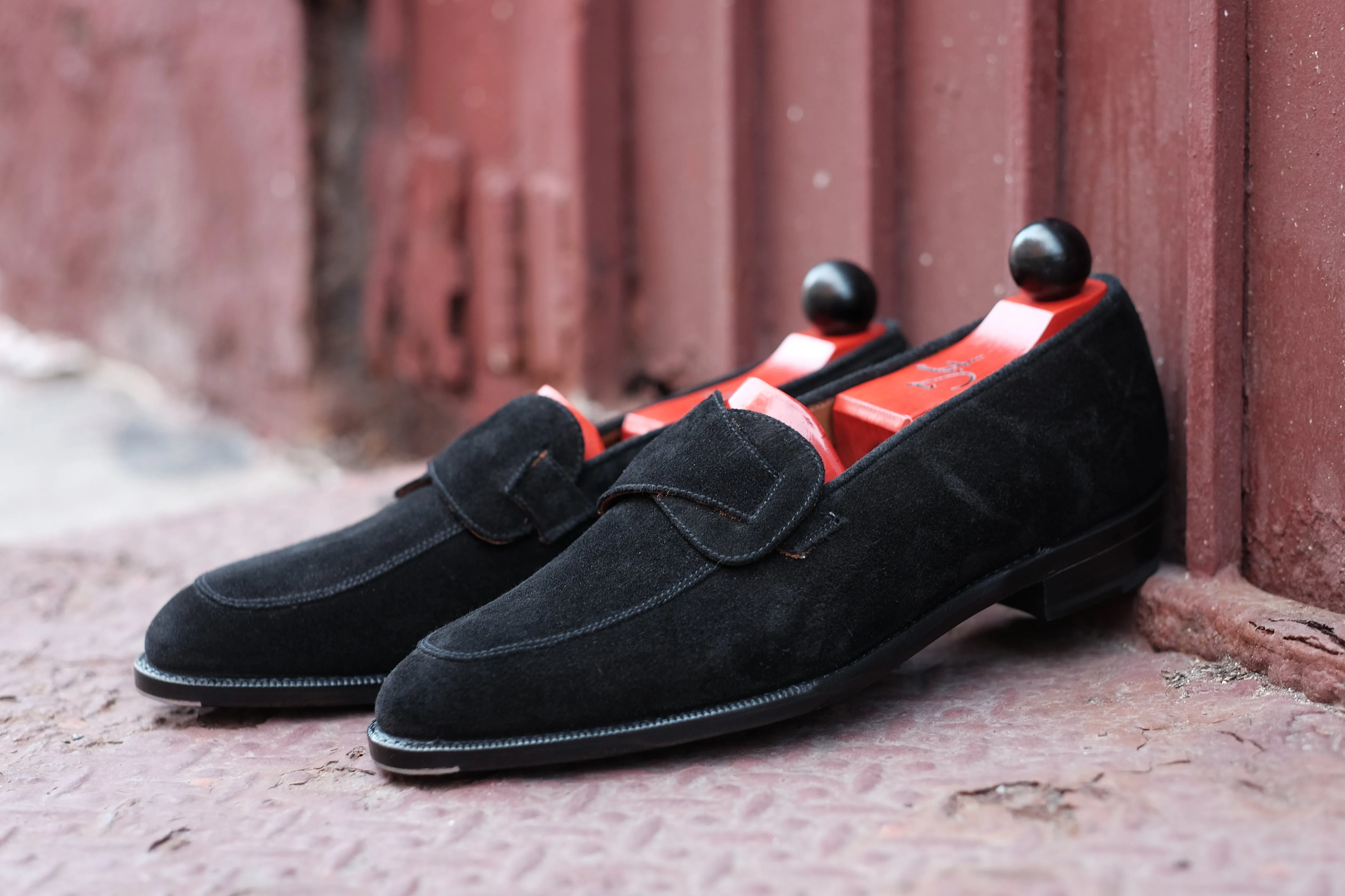 J.FitzPatrick Meridian - Black Suede Loafer