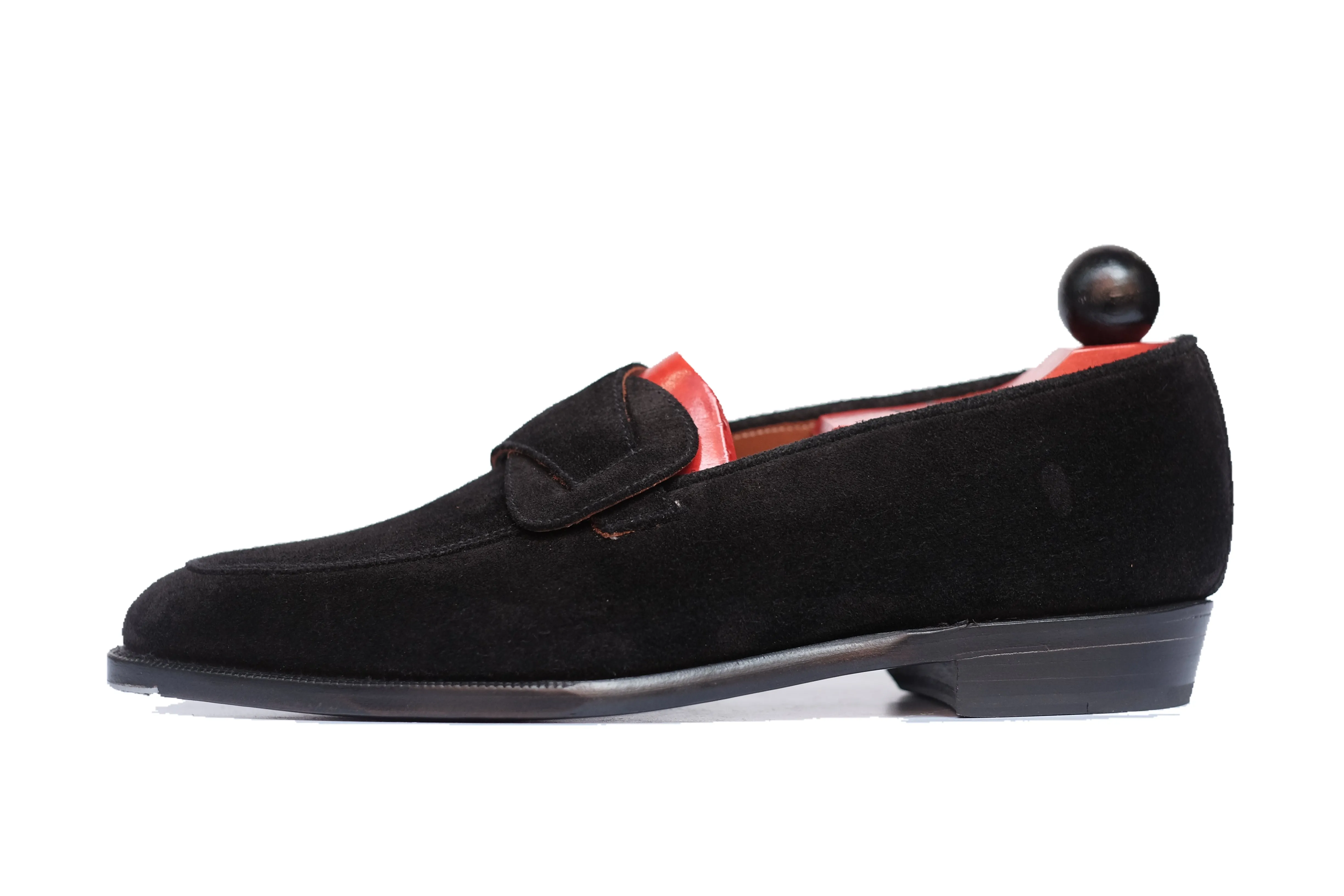 J.FitzPatrick Meridian - Black Suede Loafer