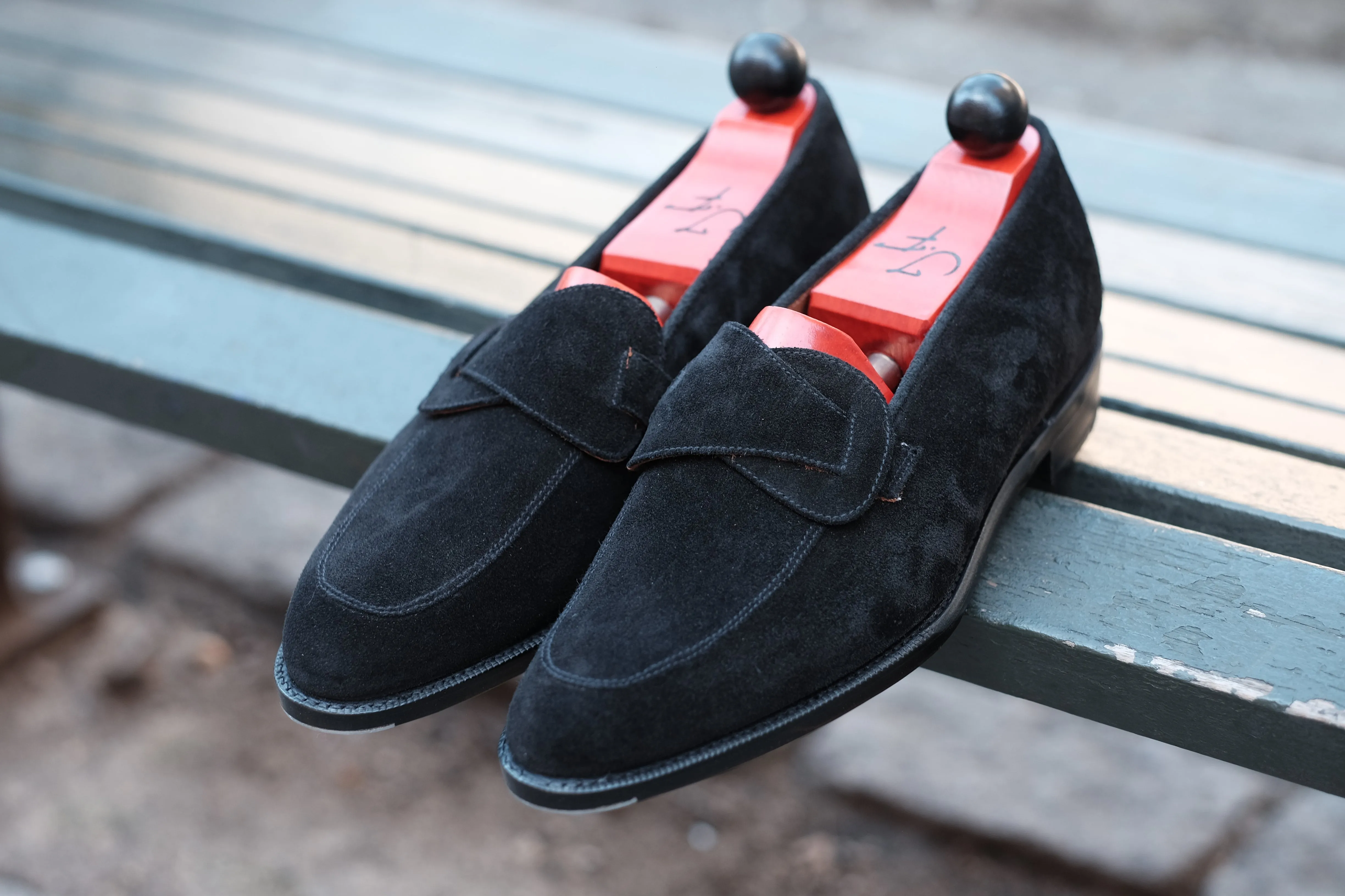 J.FitzPatrick Meridian - Black Suede Loafer