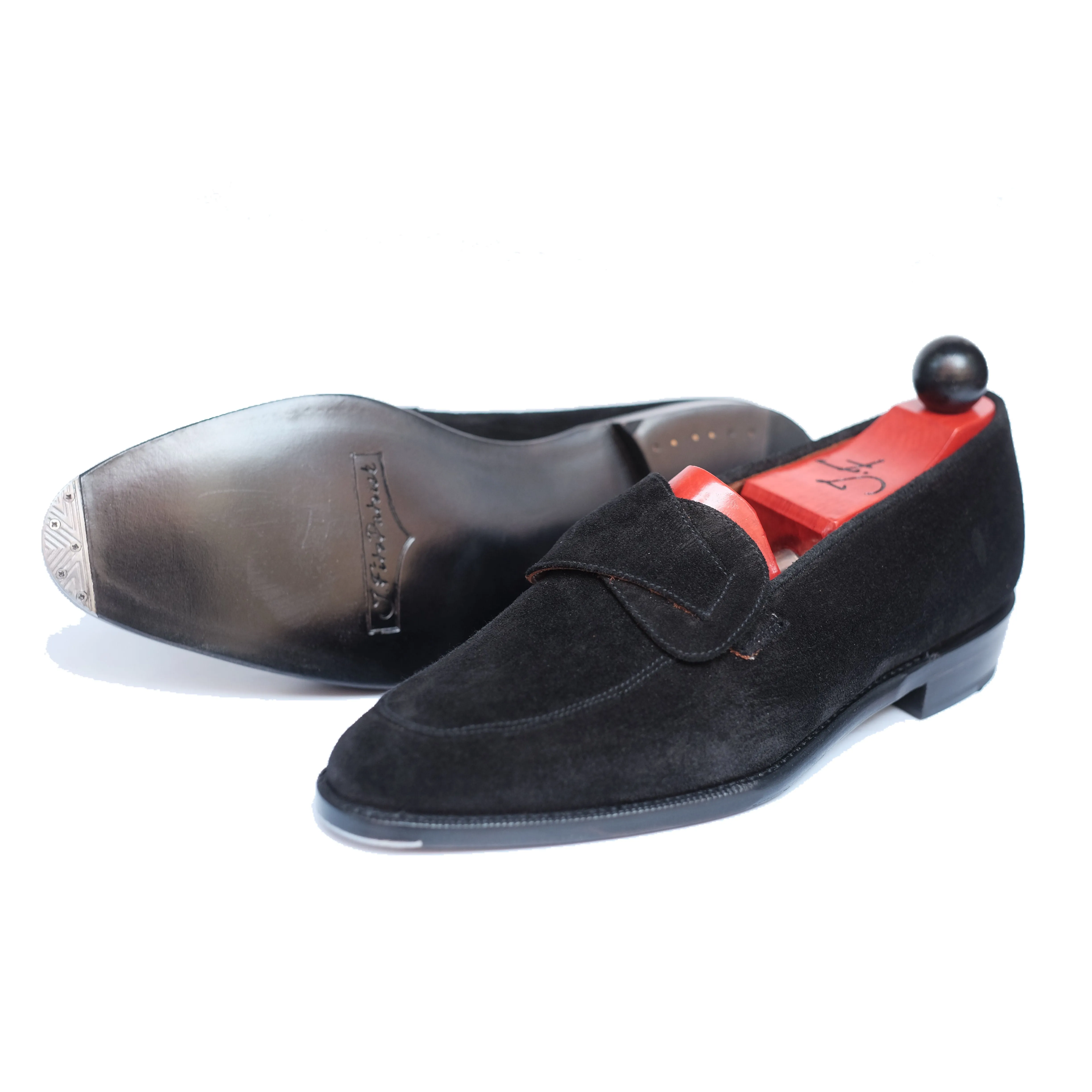 J.FitzPatrick Meridian - Black Suede Loafer