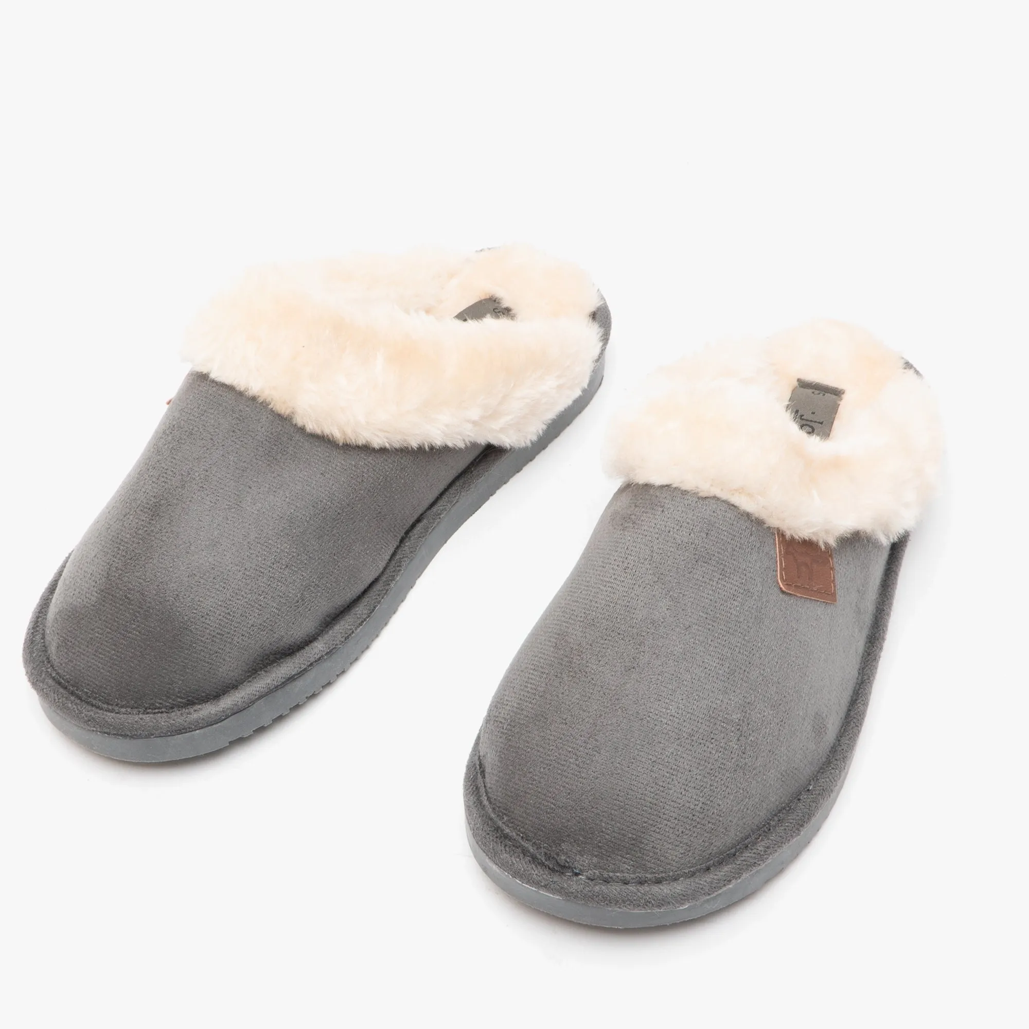 Jo & Joe WICKLOW Womens Mule Slippers Charcoal