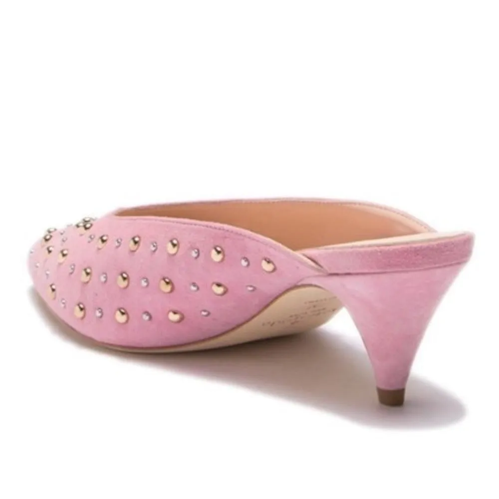 Kate Spade New York Women's SURIE Mule, Parisian Pink Kid Suede, 7.5 M US