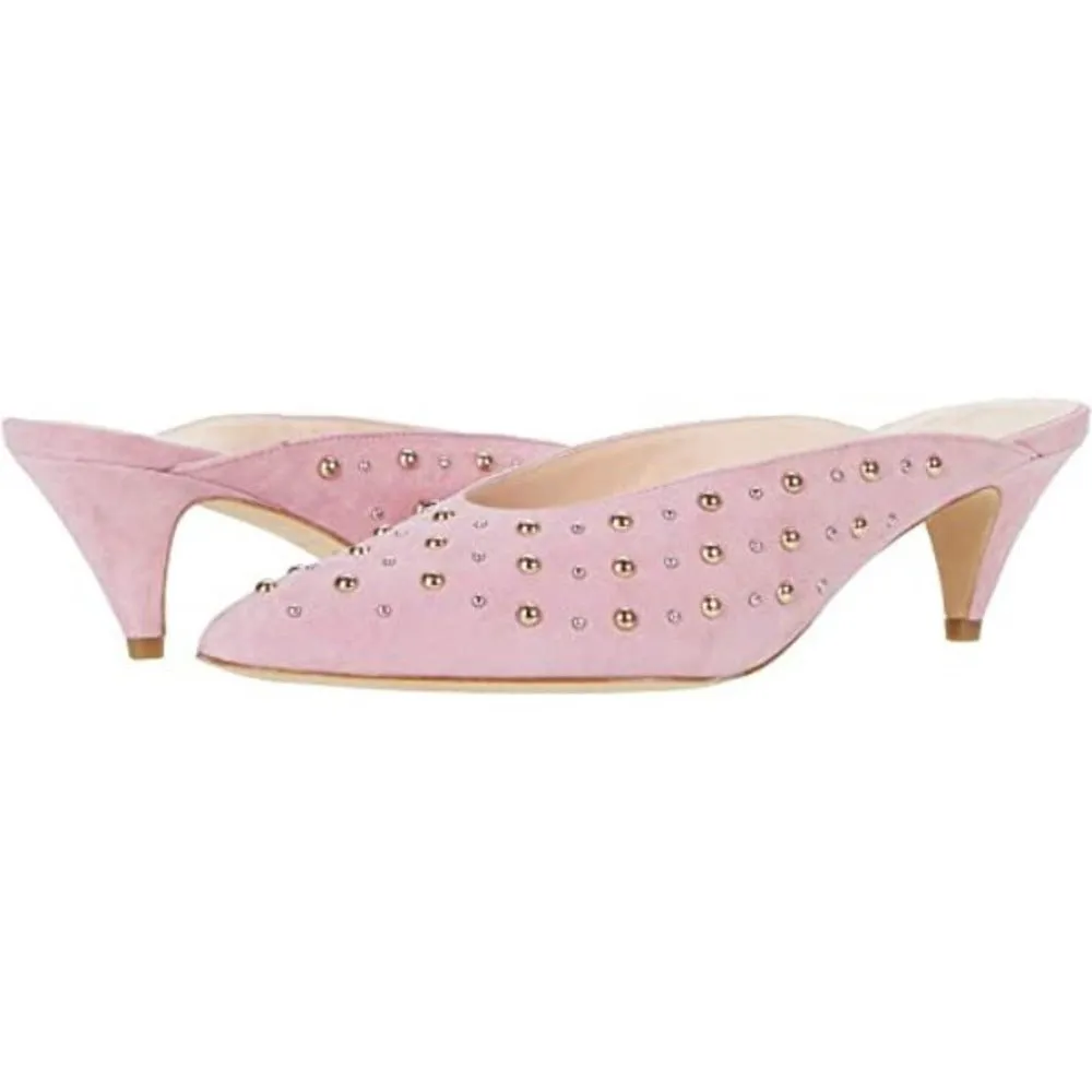 Kate Spade New York Women's SURIE Mule, Parisian Pink Kid Suede, 7.5 M US