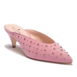 Kate Spade New York Women's SURIE Mule, Parisian Pink Kid Suede, 7.5 M US