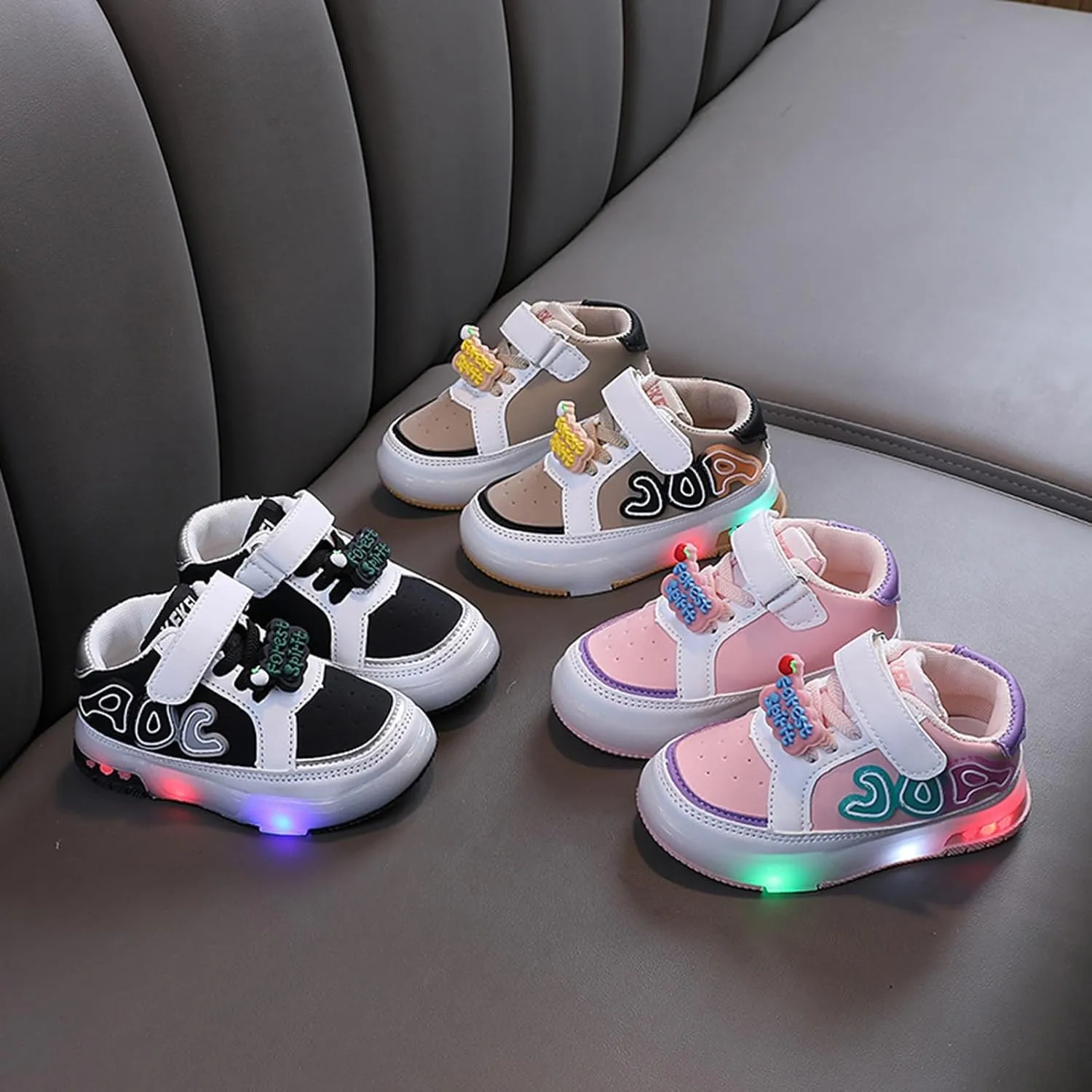 Kids Canvas Sneakers Girls and Boys Spring Summer and Autumn Children's Sports Shoes for Small Lightweight Running Shoes