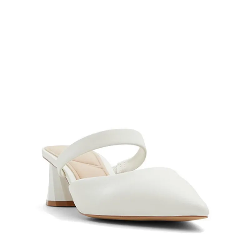 Kinski Women Heeled Mule - White/Bone
