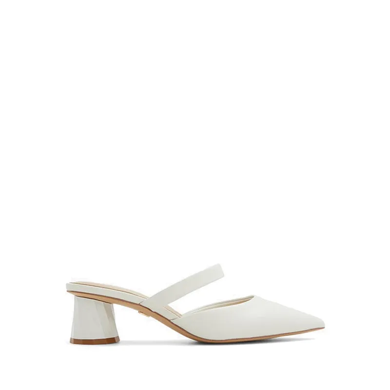 Kinski Women Heeled Mule - White/Bone
