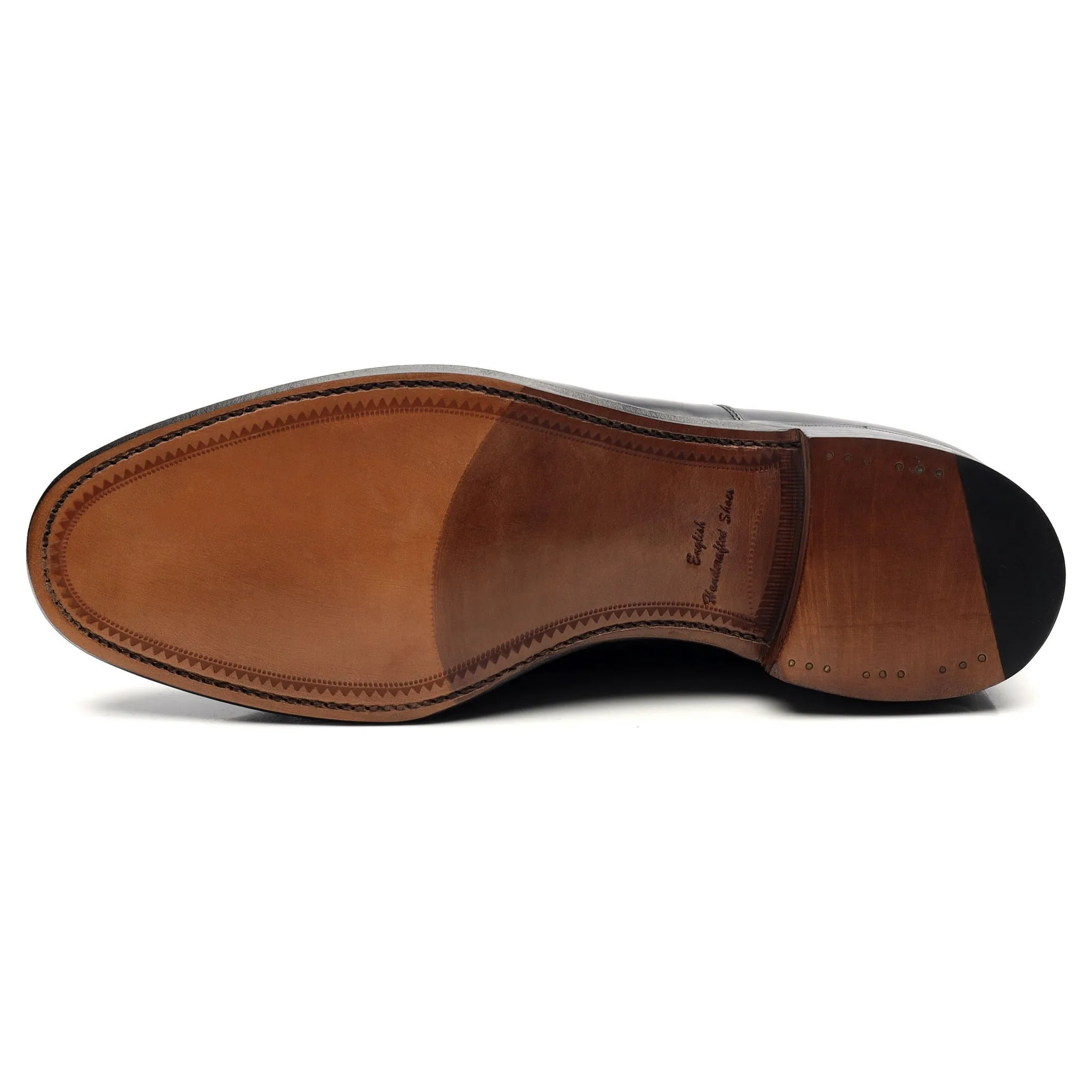 'Knightsbridge' Black Leather Oxford UK 10 F