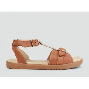 KP Hera Open Sandal Caramel   Gold