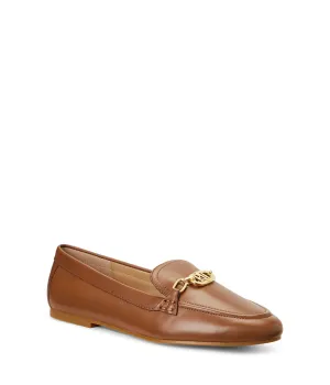 Lauren Ralph Lauren Womens Averi Nappa Leather Loafer Deep Saddle Tan 7 B - Medium