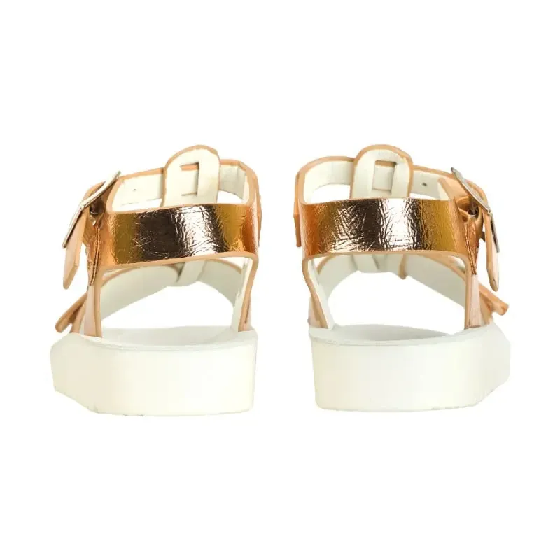 Lelli Kelly Gold Metallic Buckle Sandal