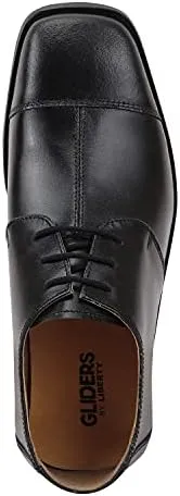 LIBERTYZENO Boys Animal Print Genuine Leather Kids Lace Up Oxford Dress Shoes for Prom Graduation