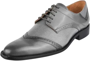 LIBERTYZENO Mens Tread Design Genuine Leather Lace Up Oxford Dress Shoes