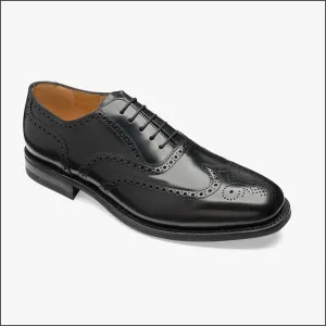 Loake 302 Black Classic Brogue Oxford Shoe@