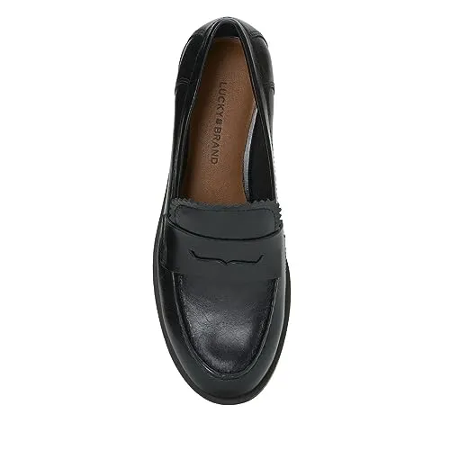 Lucky Brand Women's Floriss Loafer Flat, Black, 9