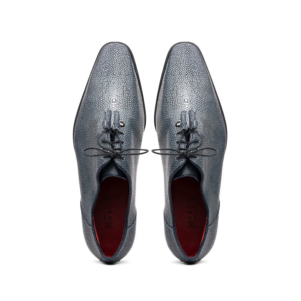 Marco Di Milano Pannuci in Navy Stingray Oxford Dress Shoes