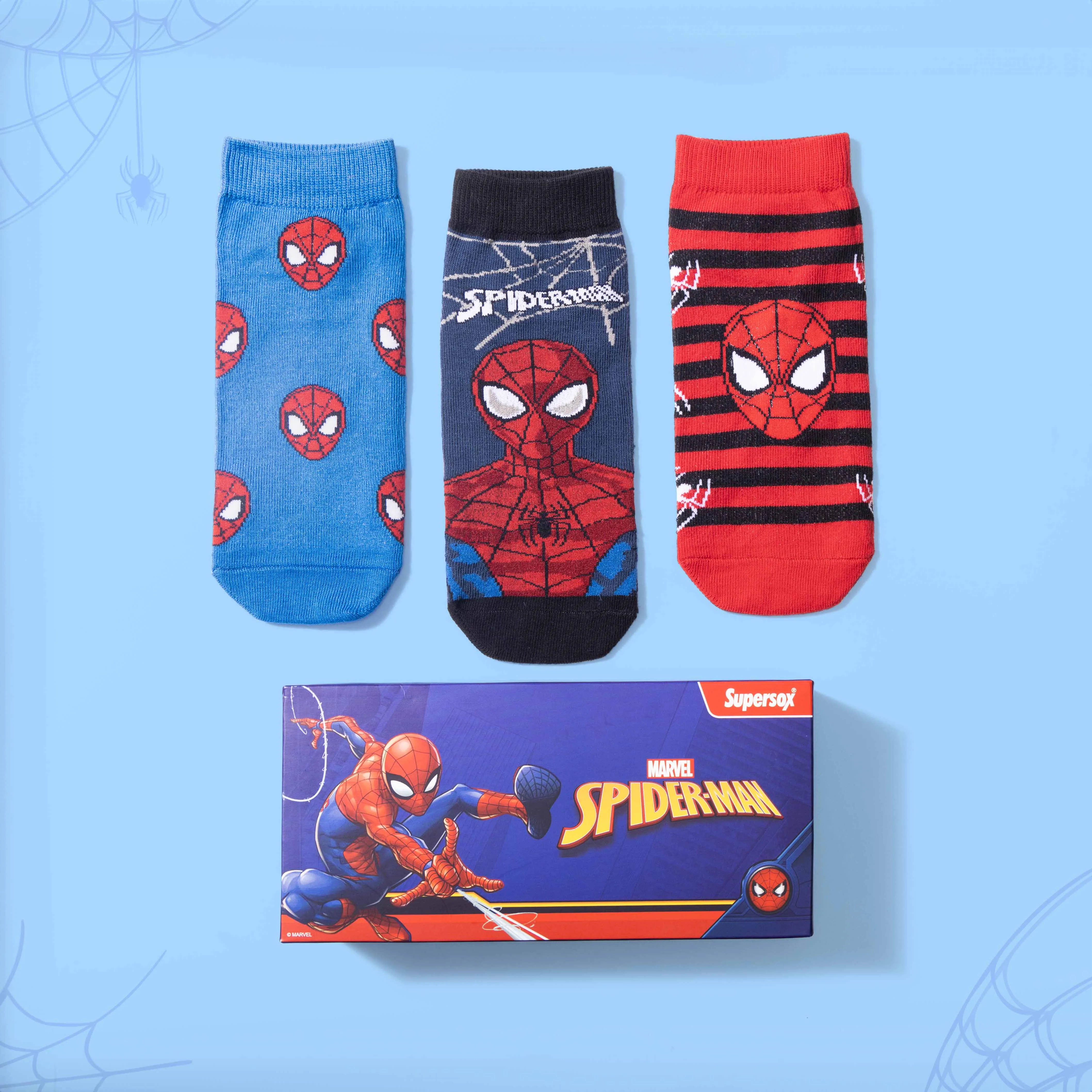 Marvel Spiderman Low-Cut Socks - Men (Pack of 3)