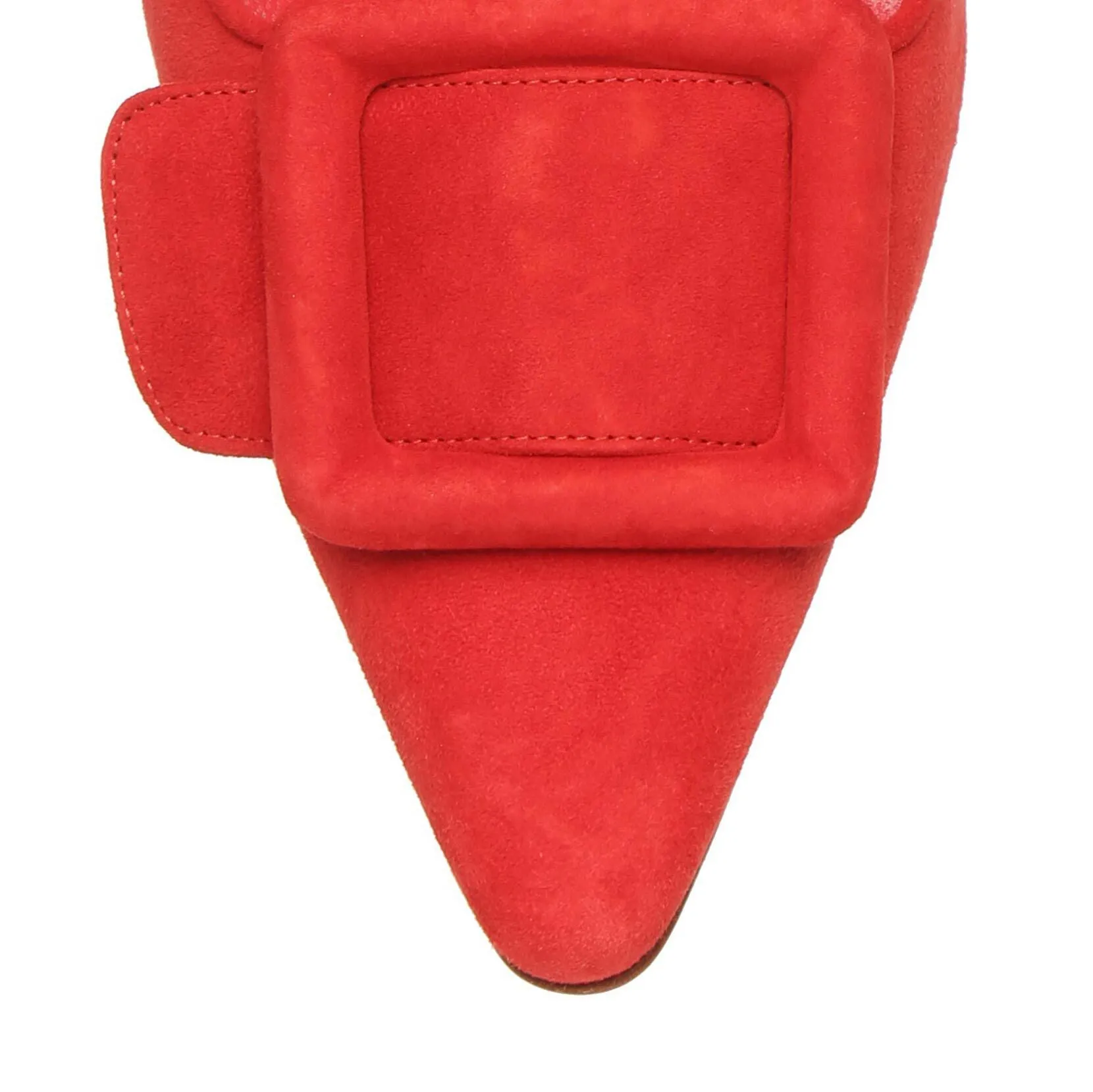 Maysale 50 red suede mule