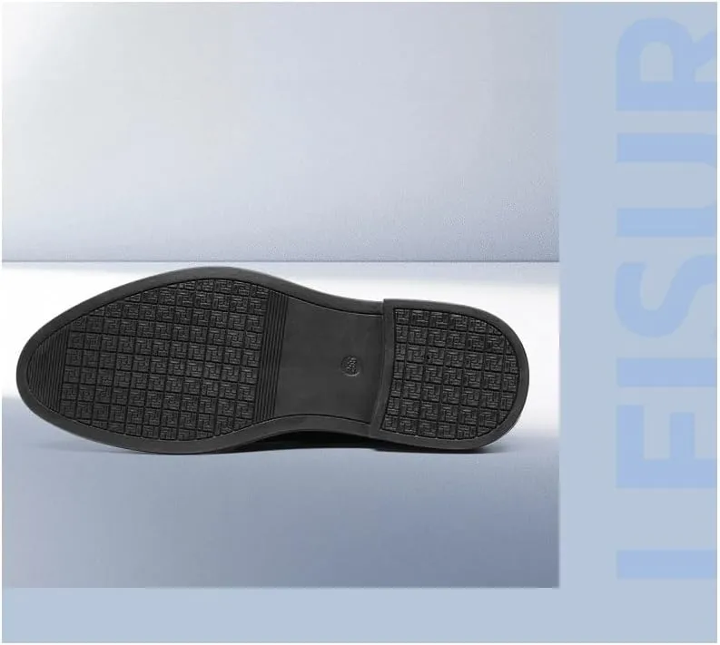 Men Classic Patent Leather Shoes Fashion Breathable Prom Business for Men's Outdoor Activities