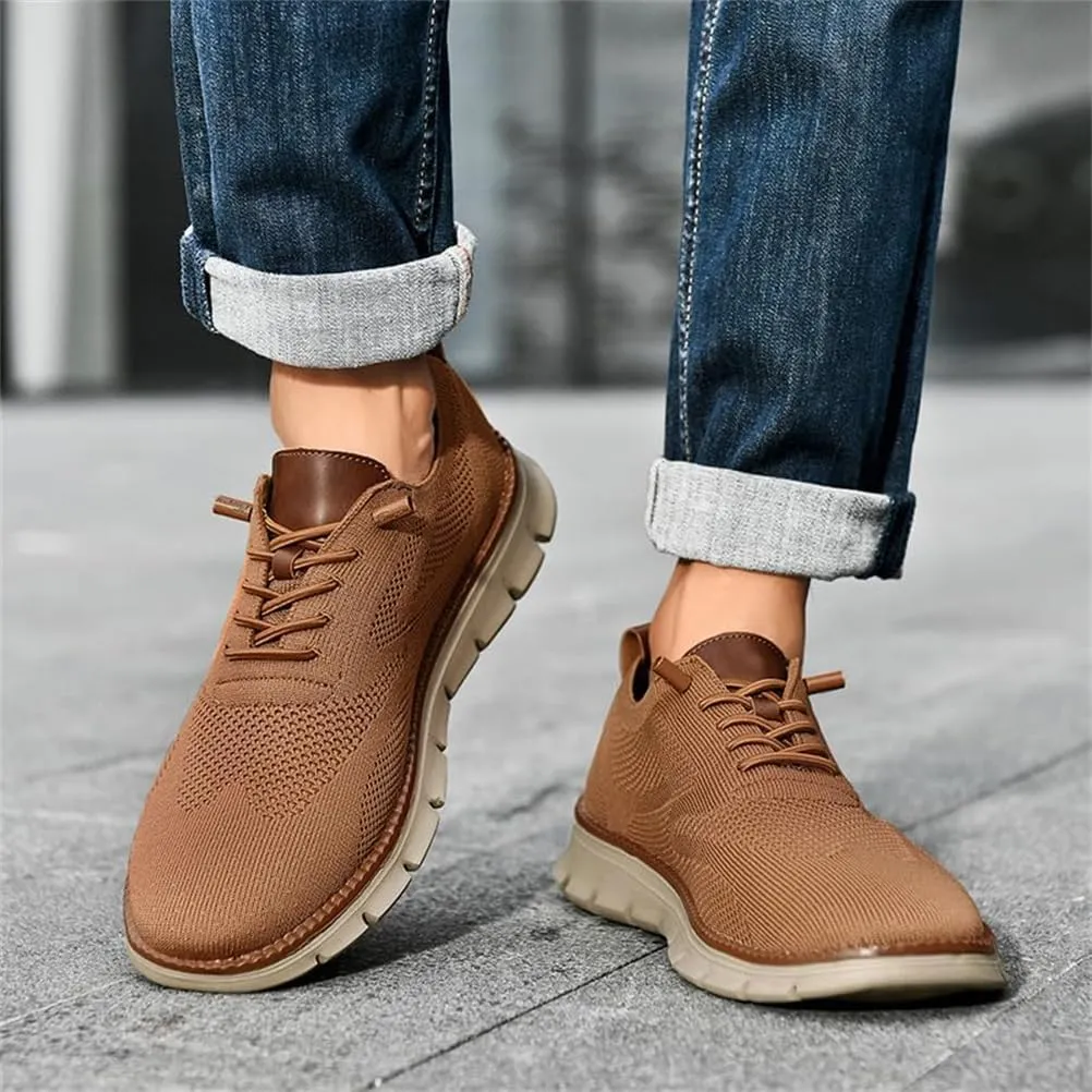 Mens Casual Dress Shoes,Breathable Lightweight Sports Shoes Mesh Shoes,Oxfords Lace Up Business Walking Shoes