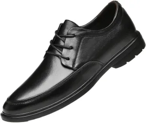 Men's Fashion Oxfords Shoes Hand Stitched Business Formal Derby Shoes Classic Lace Up Low Top Leather Dress Shoes for Men