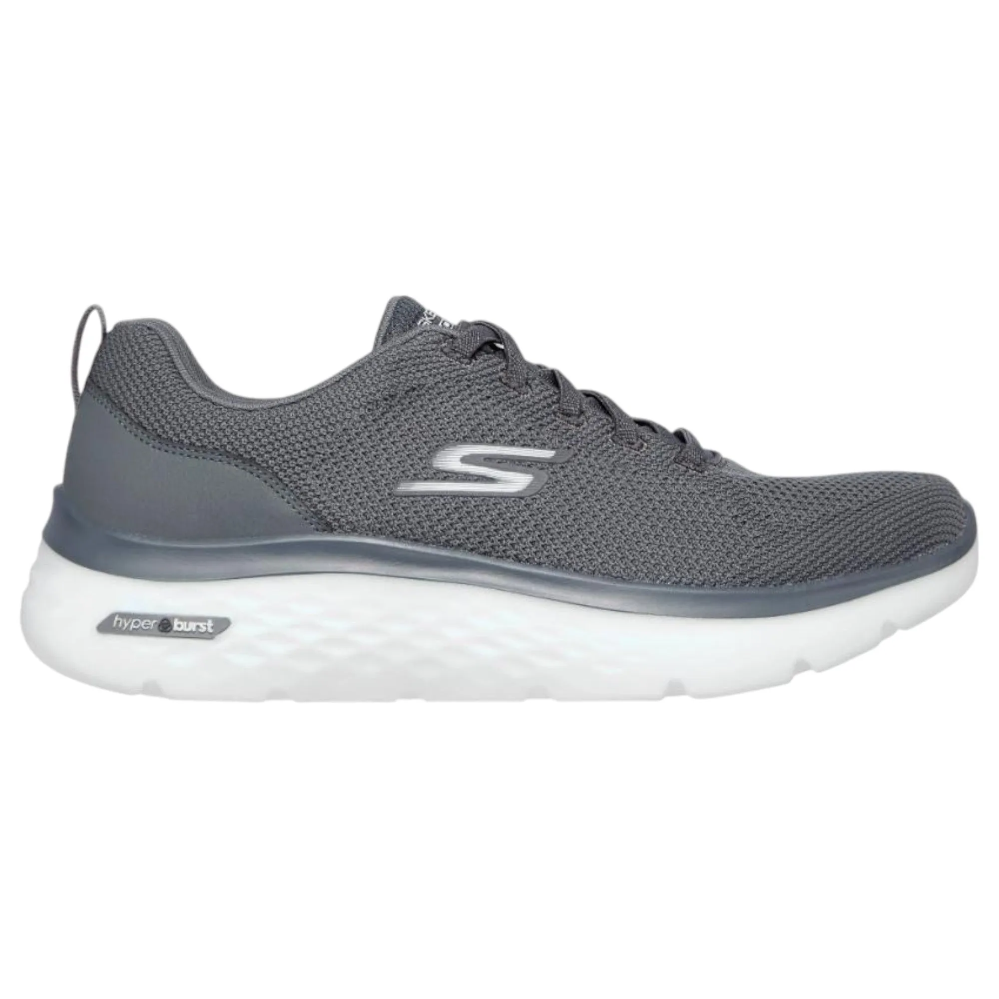 Mens Skechers Go Walk Hyper Burst - Nanocore Grey Walking Shoes